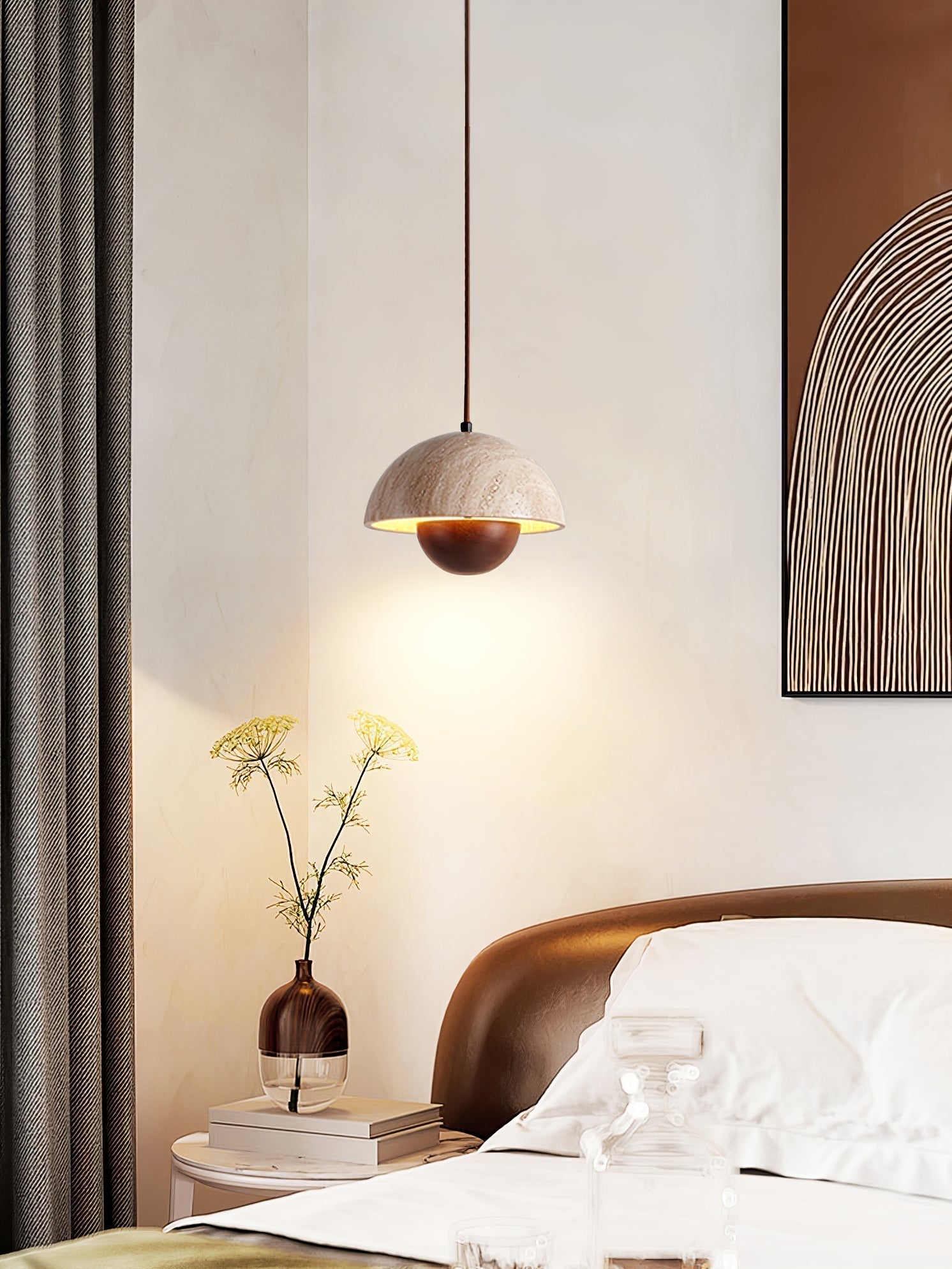 Ersile Travertine Pendant Light - Neutralighting