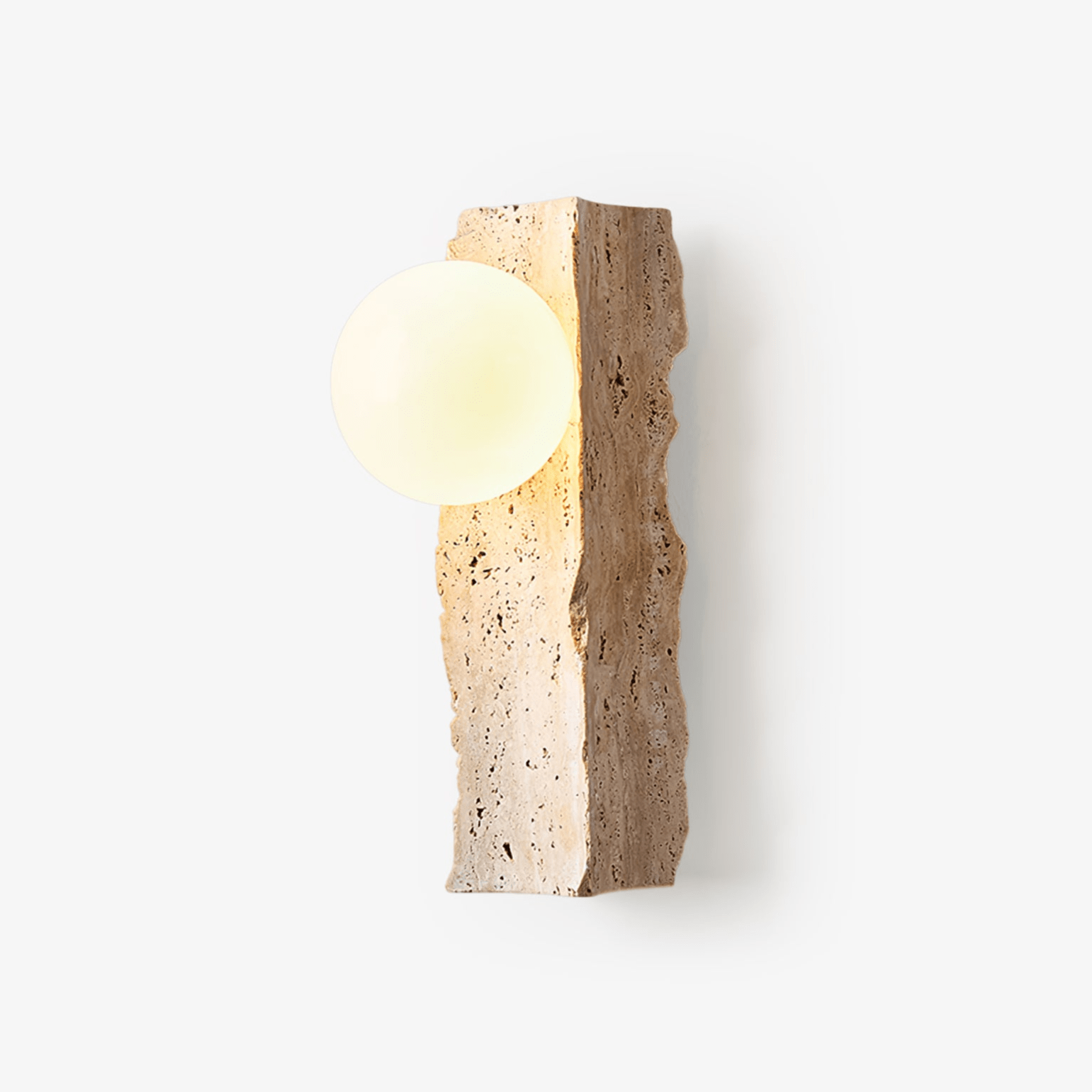 Elnoren Organic Travertine Wall Light - Neutralighting