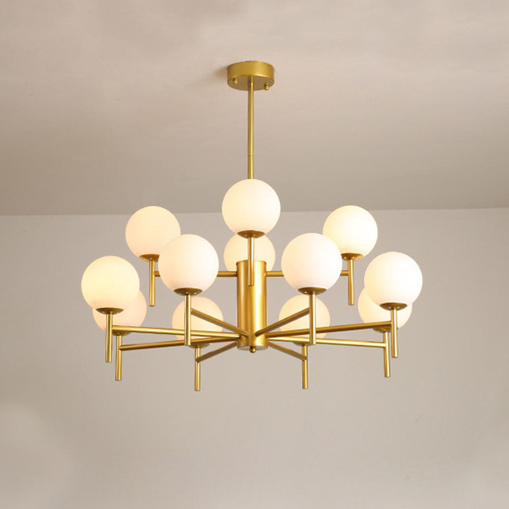Silva Moderno Globo Bubble Metallo/Vetro Lampade a Sospensione Oro/Nero