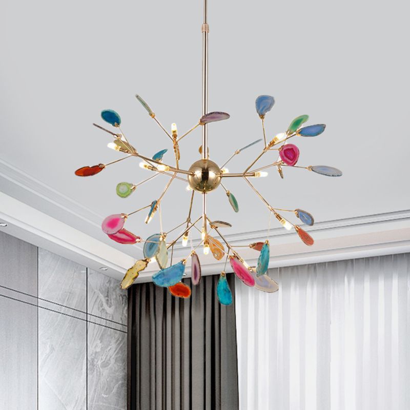 Arisha Artistico Agata Fogliare Lampade a Sospensione