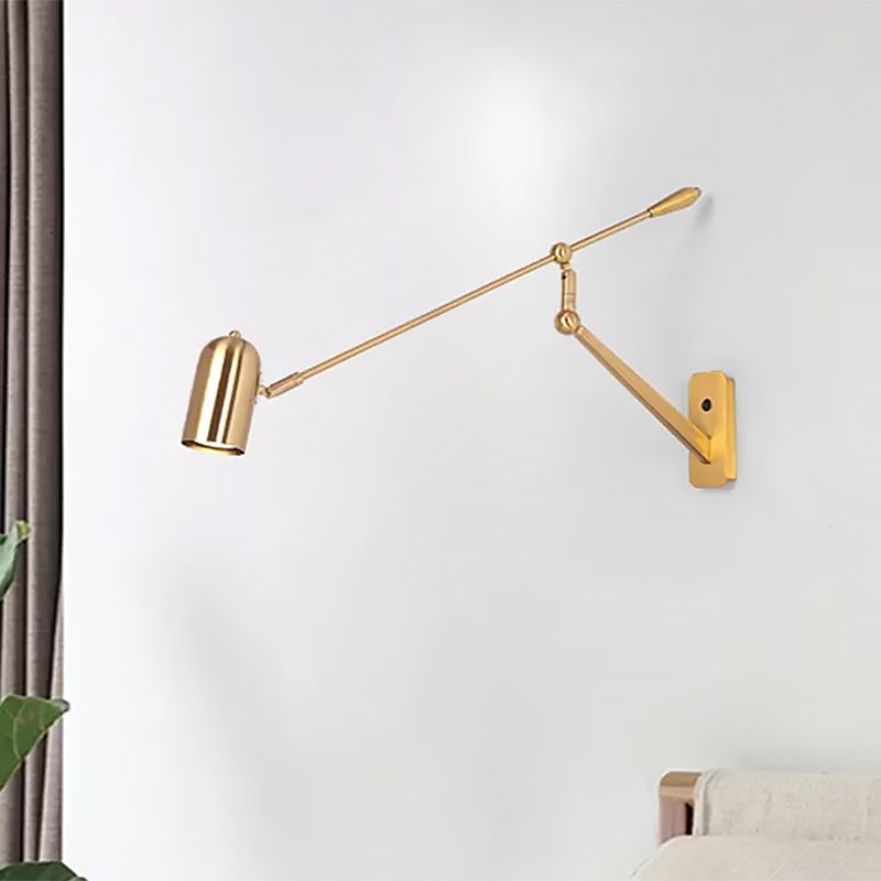 Arisha Moderno/Minimalista Applique Cilindro/Metallo Oro Regolabile Camera da Letto