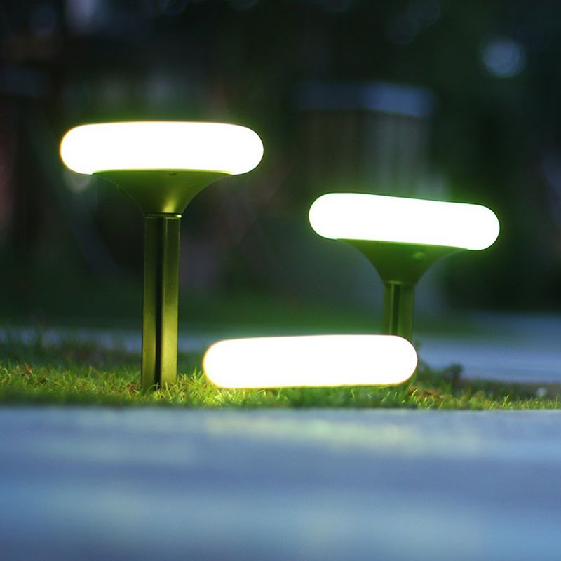 Ray Moderno Ciambella LED Solare Acrilico Lampade da Esterno
