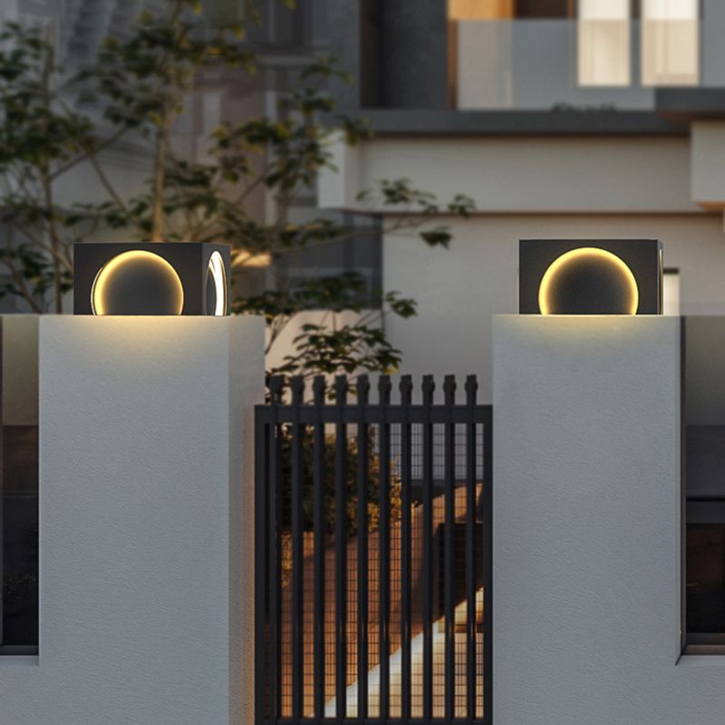 Ray Moderno Arco Solare Metallo Lampade da Esterno