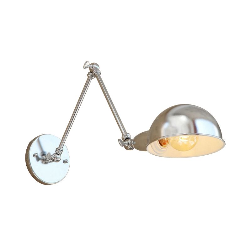 Epoch Minimalista LED Applique Metallo Regolabile Argento