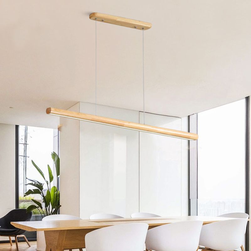 Muto Design Lineare Legno/Metallo Lampade a Sospensione Sala da Pranzo
