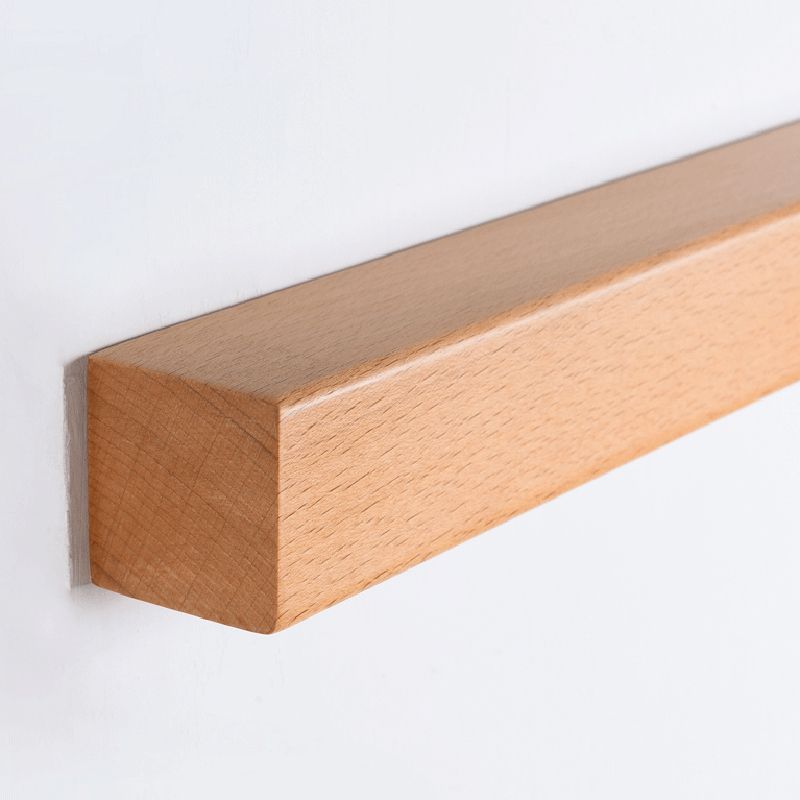 Muto Naturale Legno Lineare Applique Specchio Anteriore