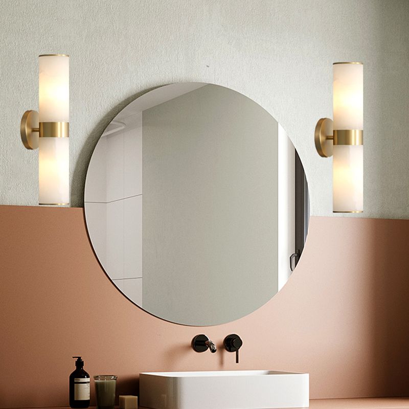 ArishaModerno LED Applique Doppio Intestazione Metallo Pietra Ottone Soggiorno/Camera da Letto/Bagno