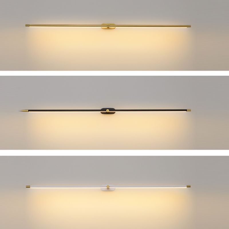 Arisha Lampada da Parete Lineare Minimalista Oro e Nero