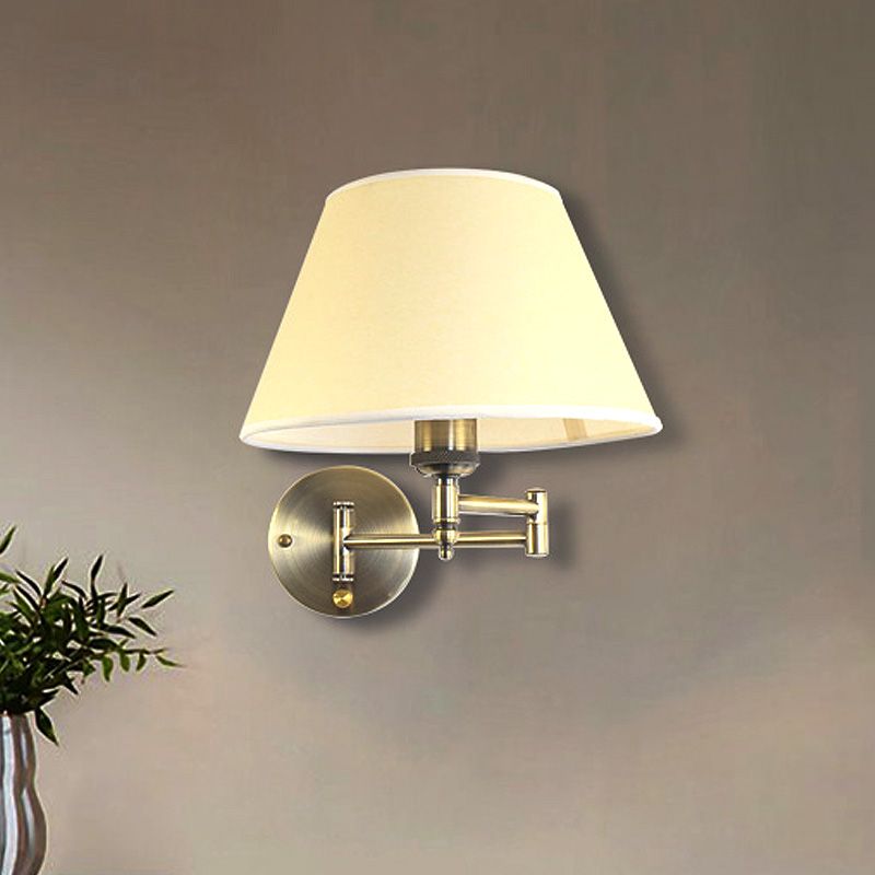Arisha Applique vintage,Tessuto Plissettato Regolabile,Bianco/Beige,Camera da Letto