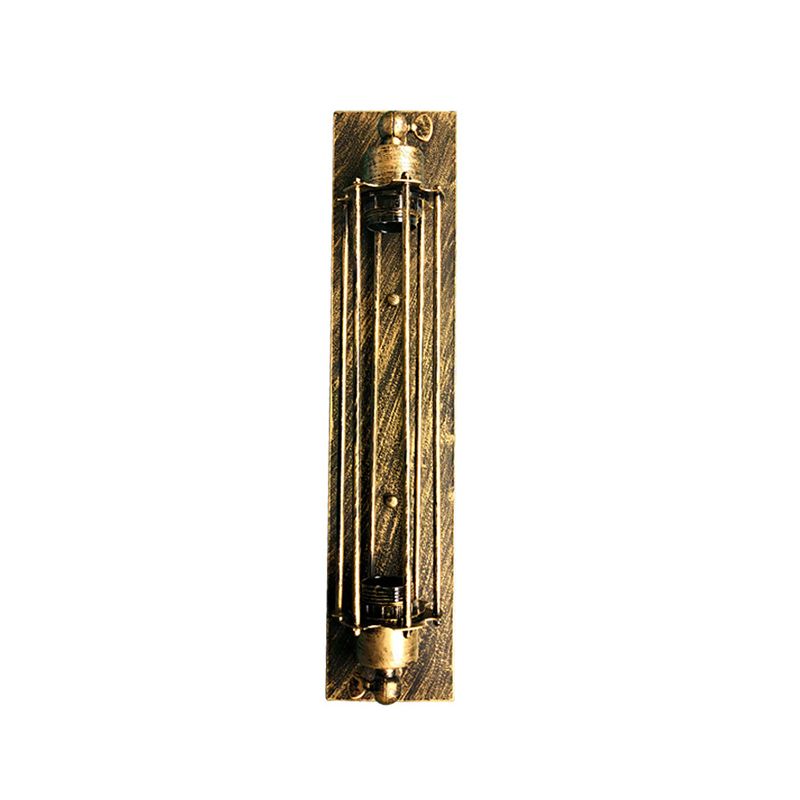 Silva Vintage LED Cilindro Metallo Applique Nero/Rosso/Argento/Oro Bagno/Camera da Letto/Soggiorno
