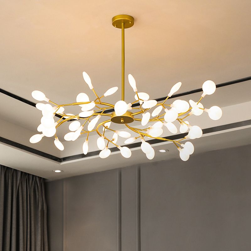 Olivia Speciale Bellissimo LED Lampada a Sospensione Artistic Metallo/Acrilico Nero/Oro Camera da Letto