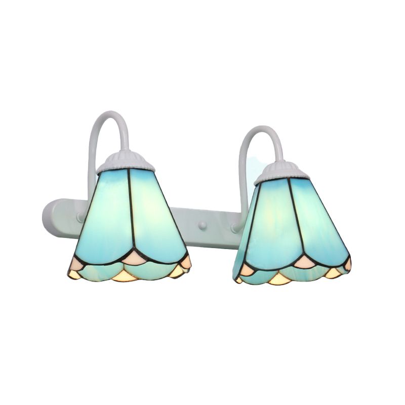 Arisha Minimalismo LED Applique Metallo Nero/Bianco/Blu Fiore Soggiorno/Camera da Letto/Bagno