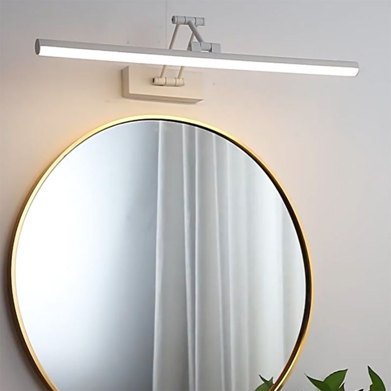 Arisha Minimalista LED Applique Specchio Bagno Metallo Bianco
