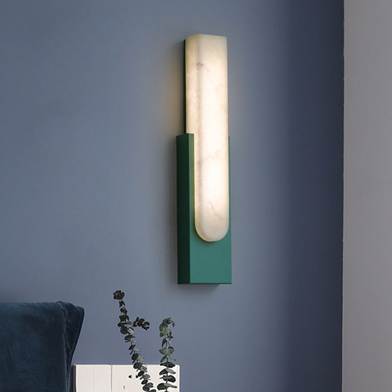 Valentina Moderna LED Minimalismo Applique Metallo Pietra Rettangolare Soggiorno/Camera da Letto/Bagno