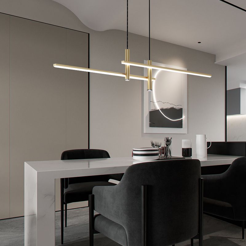 Arisha Lampada a Sospensione Lineare Moderna per Sala da Pranzo