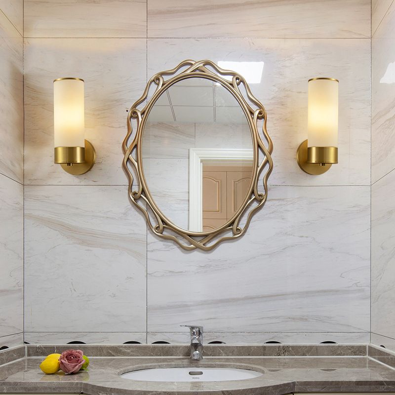 Arisha Vintage Cylinder Ottone Lampade da Specchi LED Metallo