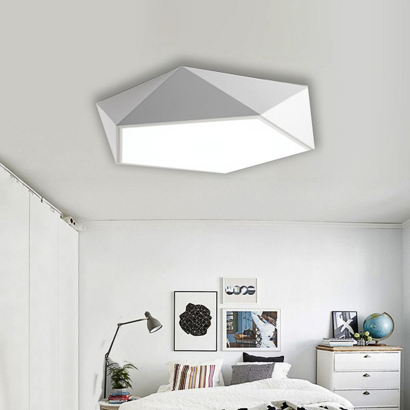 Arisha Plafoniere Semplice Moderno Metallo, Nero/Bianco
