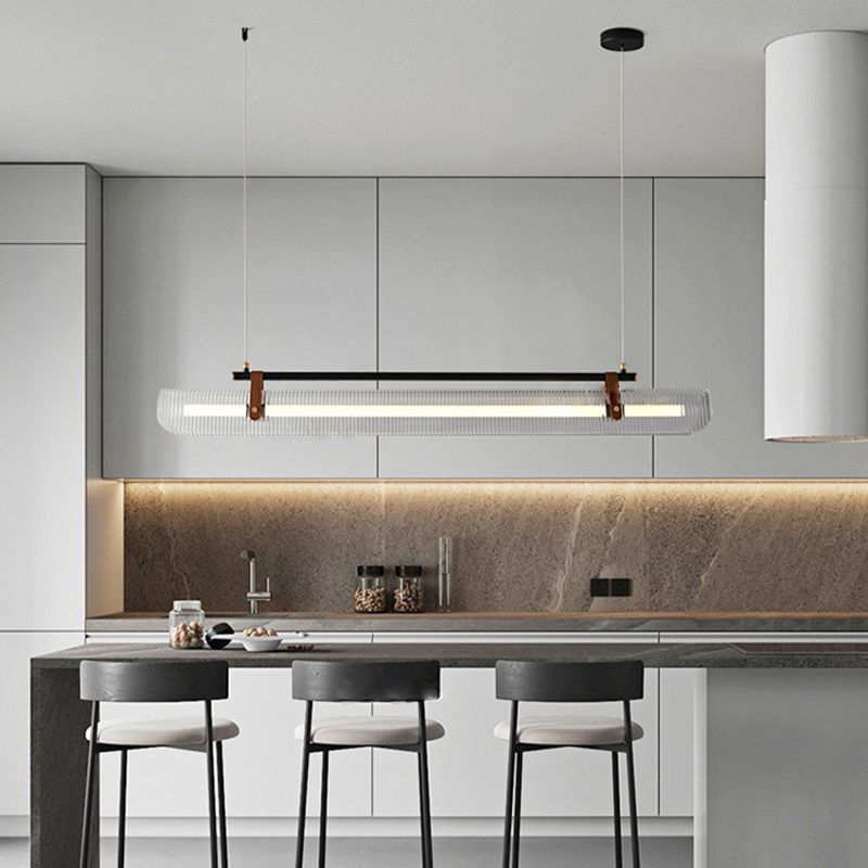 Arisha Lampade a Sospensione Acrilico/Metallo Nero/Oro LED