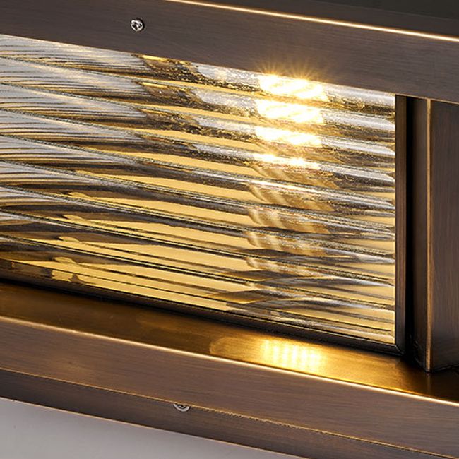 Ray Moderno Rettangolare Metallo Lampade da Esterno