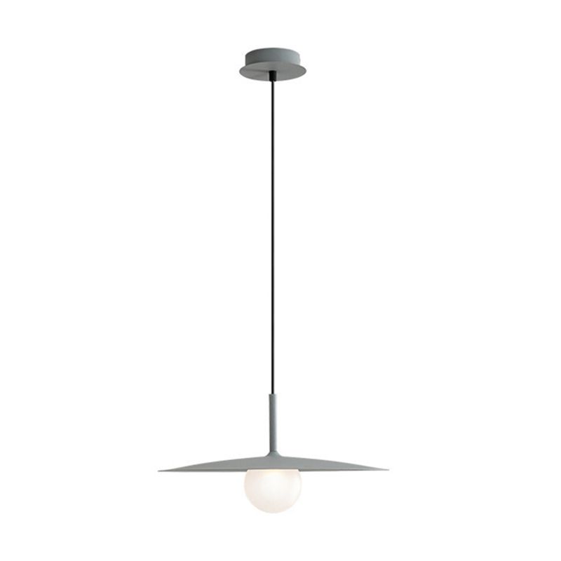 Arisha Moderno Piatto Metallo Lampade a Sospensione, Nero/Bianco/Grigio