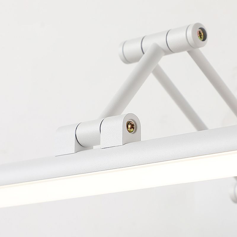 Arisha Minimalista LED Applique Specchio Bagno Metallo Bianco