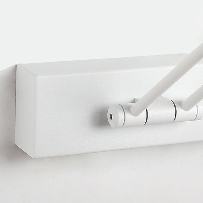 Arisha Minimalista LED Applique Specchio Bagno Metallo Bianco