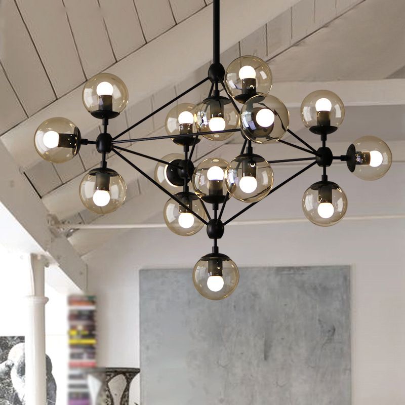 Valentina Moderno Geometrico Metallo Vetro Lampadari