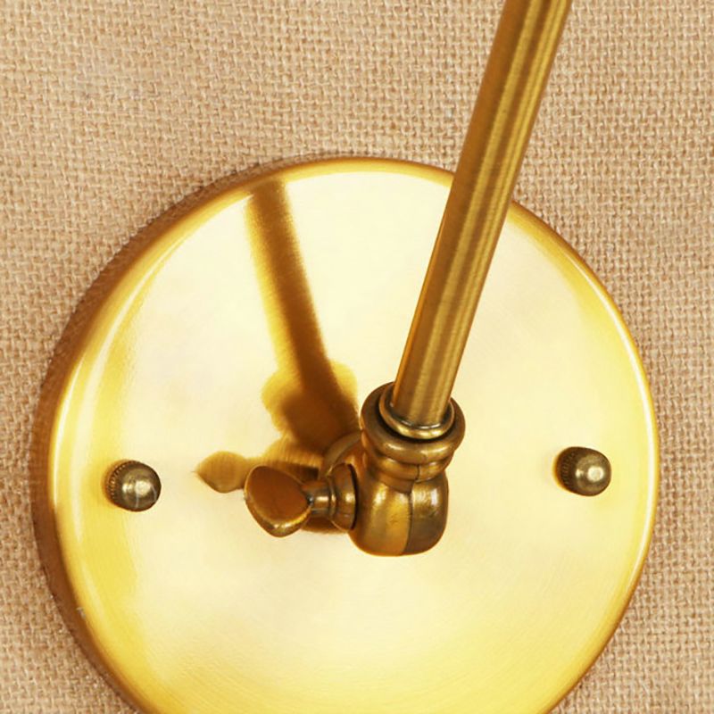 Silva Design LED Applique Retro Piatto Metallo Regolabile Soggiorno/Camera da Letto