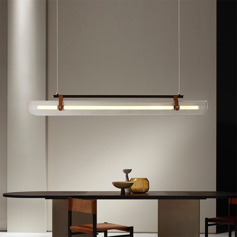Arisha Lampade a Sospensione Acrilico/Metallo Nero/Oro LED