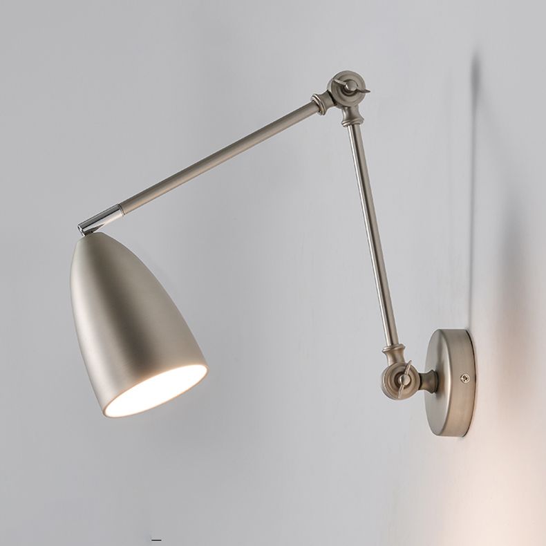 Epoch Moderni LED Applique Metallo 3 Colori Regolabile Nero/Bianco/Nichel Soggiorno/Camera da Letto