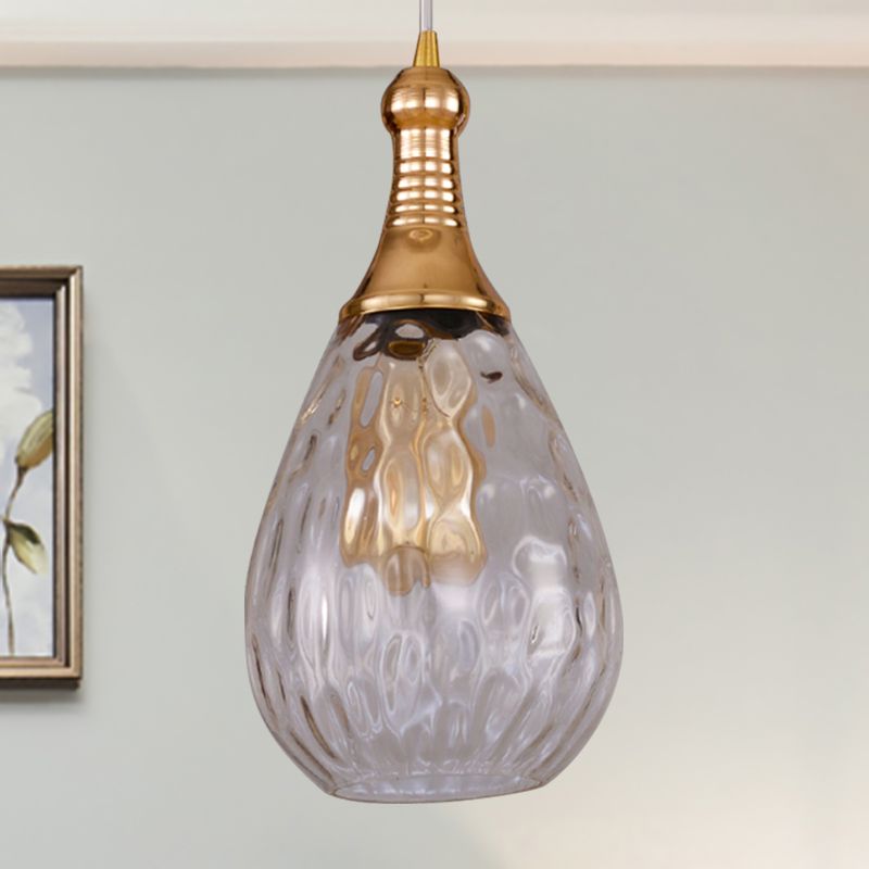 Avi Industriale Teardrop Vetro Lampada a Sospensione Soggiorno