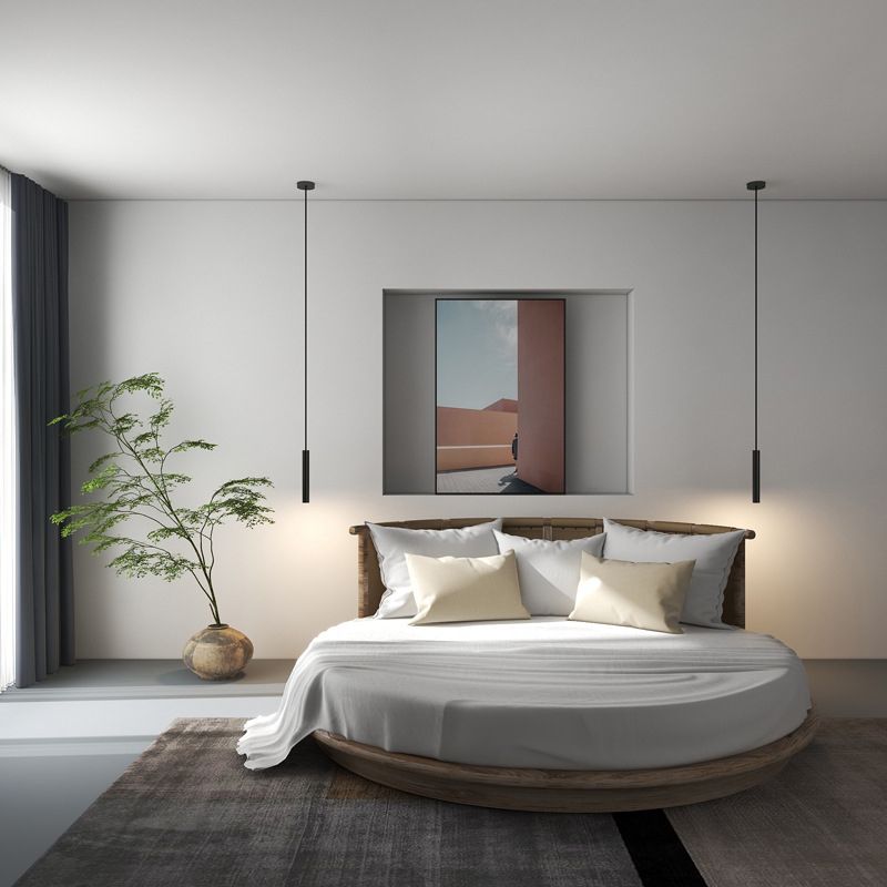 Arisha Minimalista LED Lampade a Sospensione Nero Lineare Soggiorno/Camera da Letto