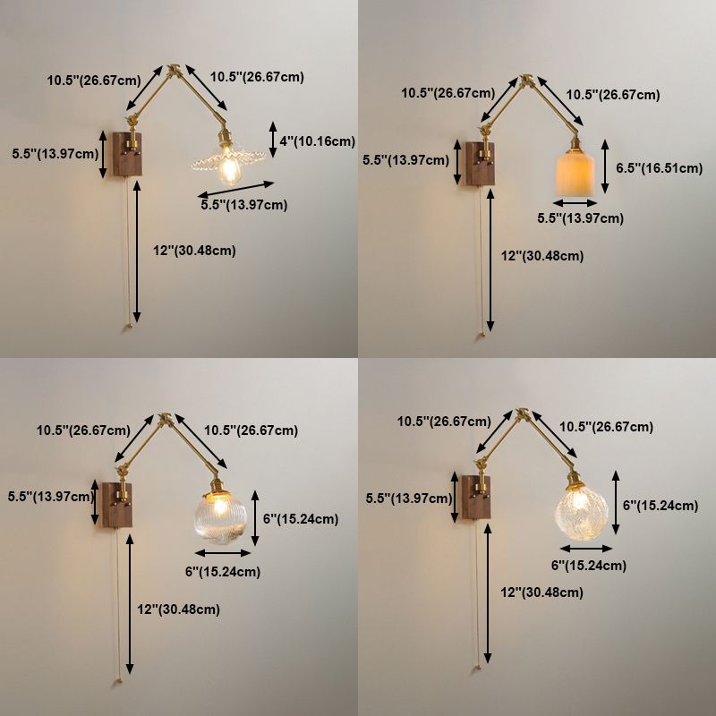 Muto Moderne LED Applique Metallo Pieghevole Regolabile Luminose Studio