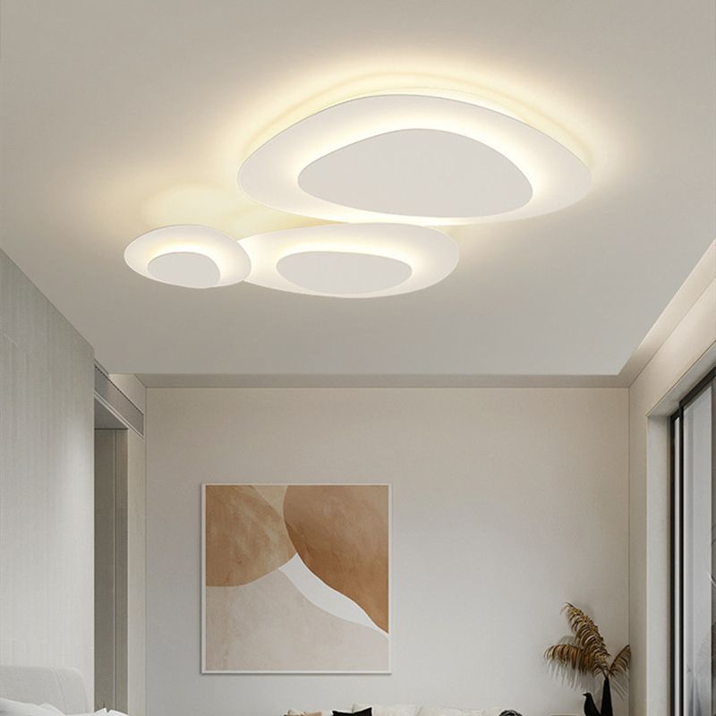 Arisha Plafoniera Moderna in Metallo Bianco