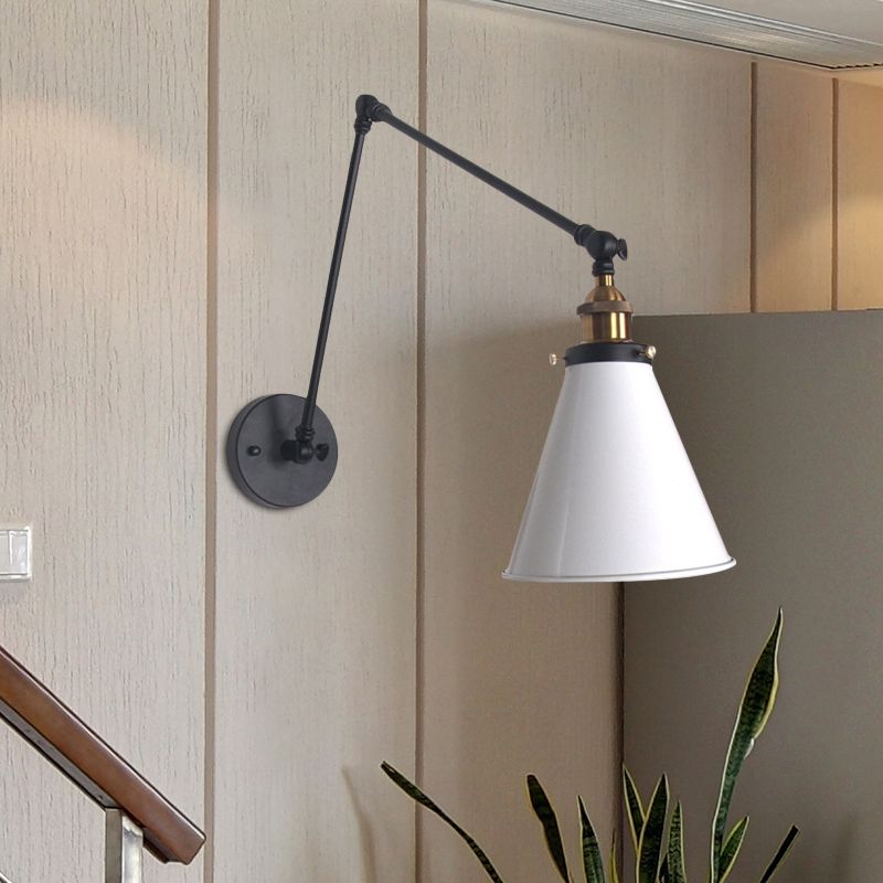 Epoch Minimalismo LED Applique Metallo Conico Regolabile Soggiorno