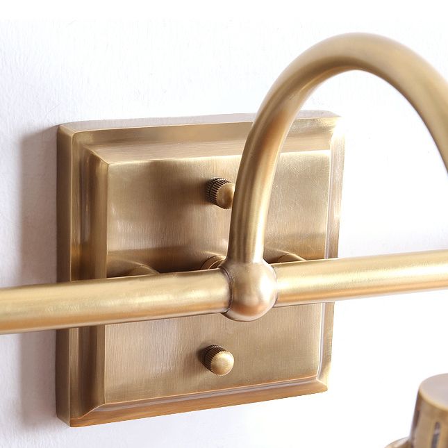 Silva Vintage Piccolo LED Applique Metallo Vetro Soggiorno/Camera da Letto/Bagno