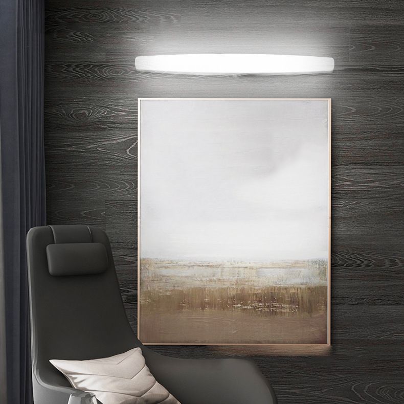 Arisha Moderno Classico LED Applique Metallo Bianco Specchio Bagno