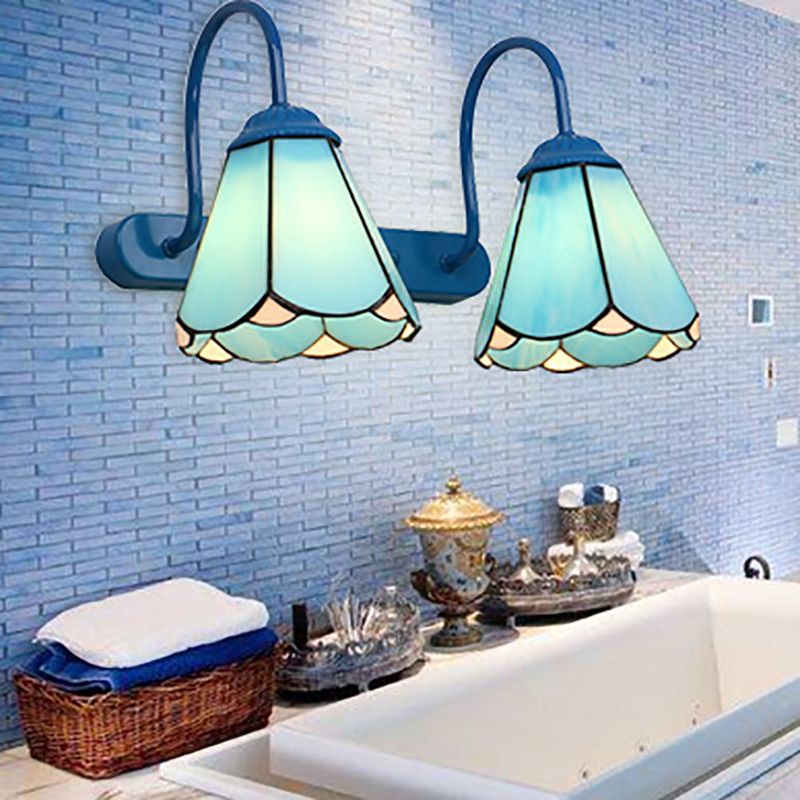 Arisha Minimalismo LED Applique Metallo Nero/Bianco/Blu Fiore Soggiorno/Camera da Letto/Bagno