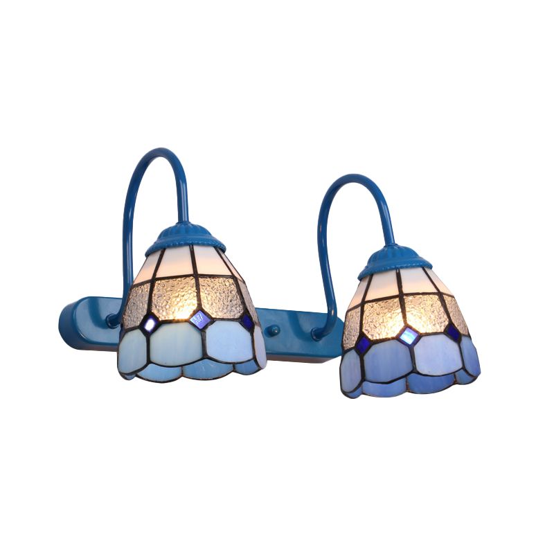 Arisha Minimalismo LED Applique Metallo Nero/Bianco/Blu Fiore Soggiorno/Camera da Letto/Bagno