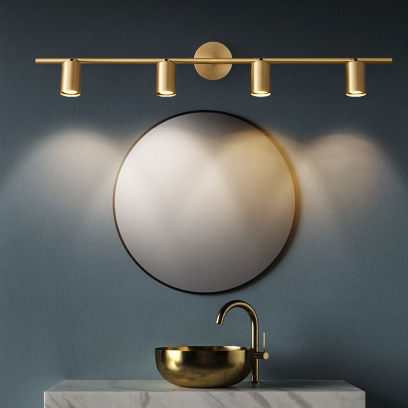 Arisha Lampada da Parete Spotlight Rotabile a Cilindro in Ottone