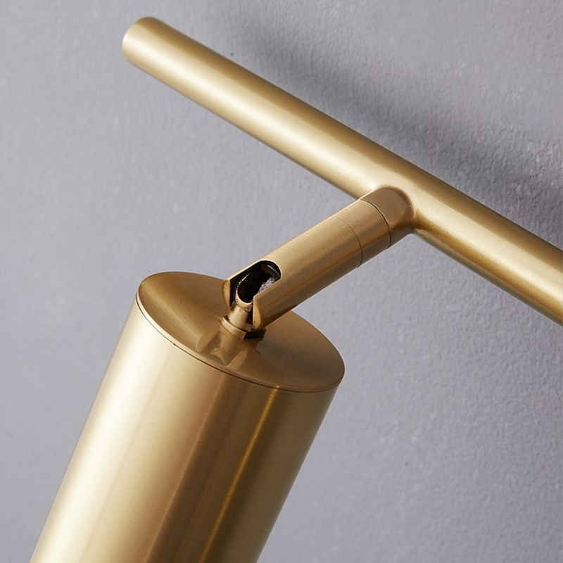 Arisha Minimalismo Classico LED Applique Metallo Nero/Oro Specchio Bagno