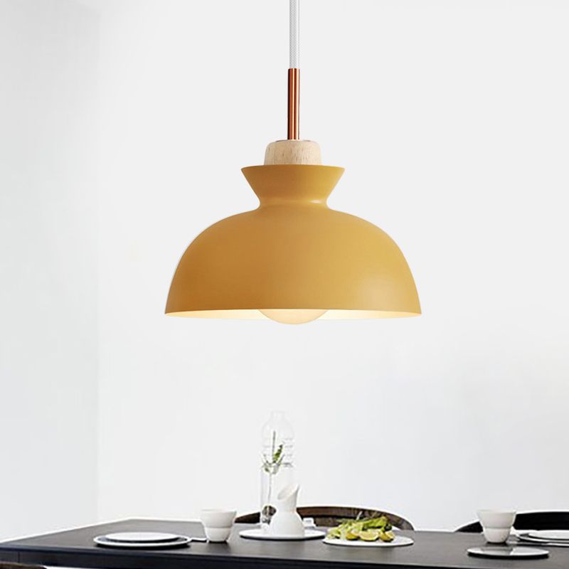 Morandi Moderno Classico LED Lampade a Sospensione Semicircolare Metallo Soggiorno/Camera da Letto