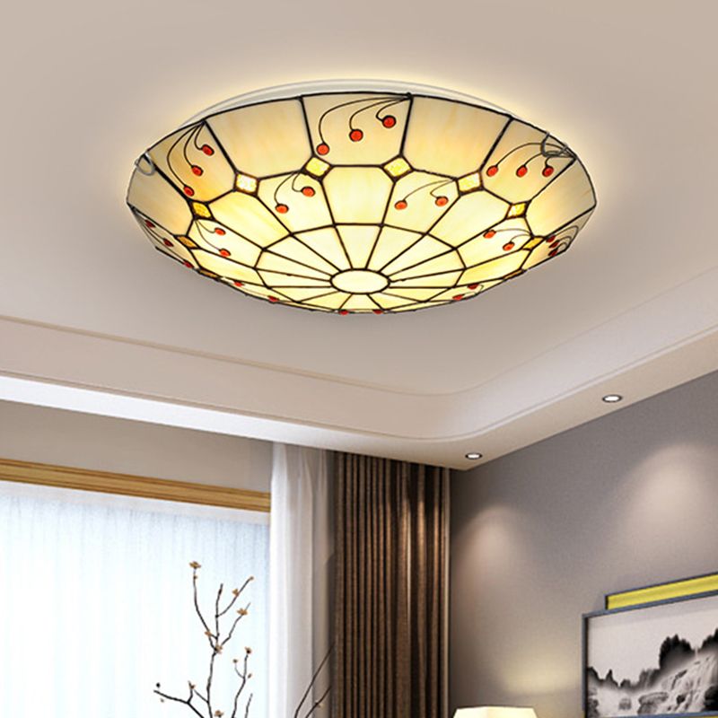Tiffany Rustiche Vetro Plafoniere Cucina
