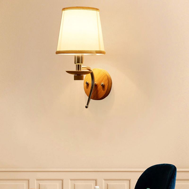 Tiffany Moderno LED Geometrica Metallo Legno Vanità Applique Camera da Letto/Bagno