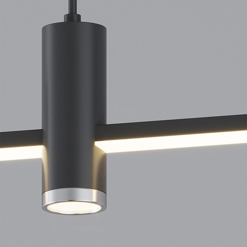 Arisha Lampada a Sospensione Metallo Lineare Moderna LED