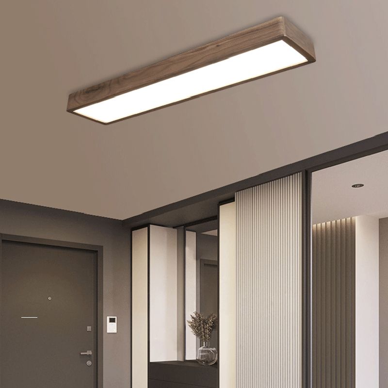 Muto Plafoniere Rettangolare Legno/Acrilico Camara da Letto
