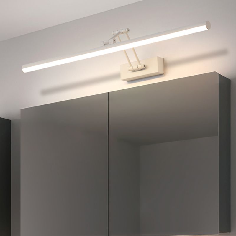 Arisha Minimalista LED Applique Specchio Bagno Metallo Bianco
