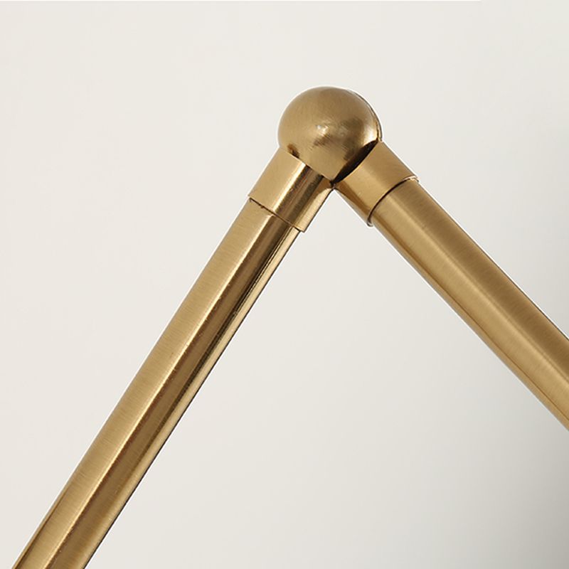 Epoch Industria Swing Braccio Vanità Applique, Nero/Oro