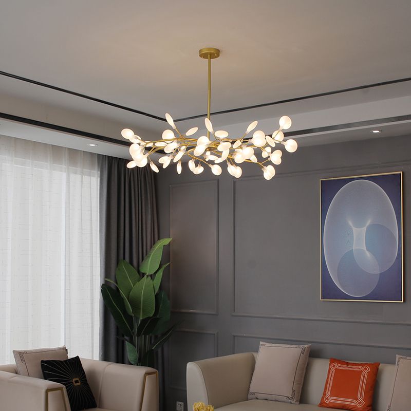 Olivia Speciale Bellissimo LED Lampada a Sospensione Artistic Metallo/Acrilico Nero/Oro Camera da Letto