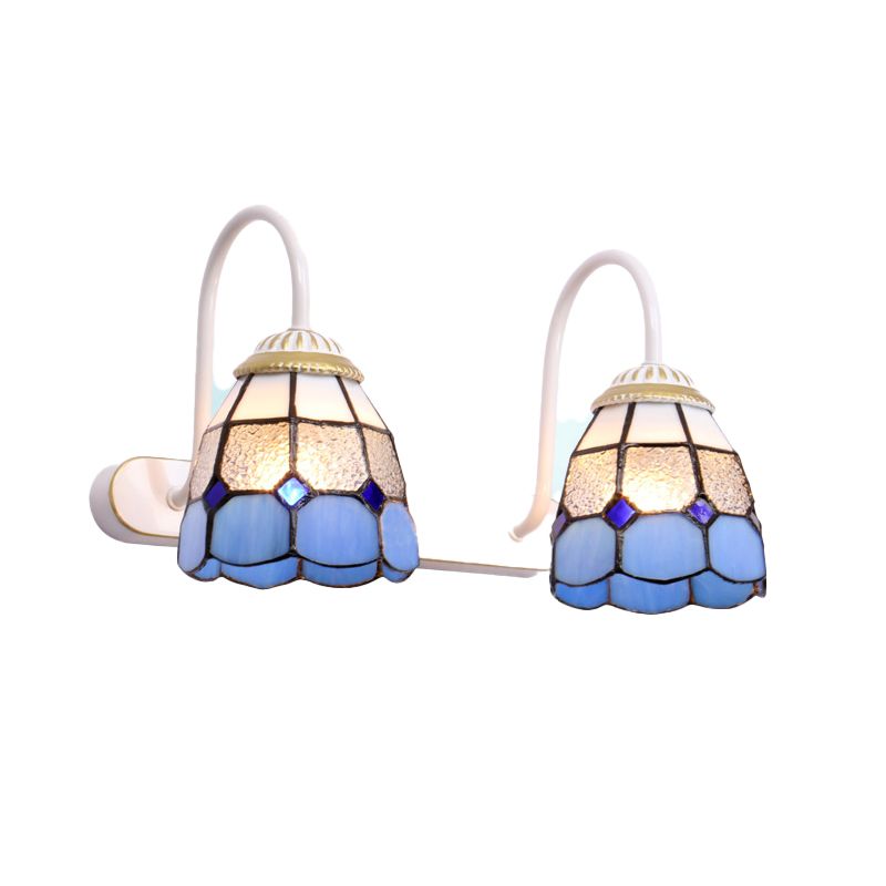 Arisha Minimalismo LED Applique Metallo Nero/Bianco/Blu Fiore Soggiorno/Camera da Letto/Bagno